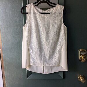 Elie Tahari Sleeveless White Top